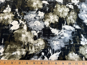 Fabric by the Yard: Abstract Grey/Green Jersey