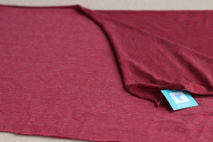 Fabric by the Yard: Red Cotton Heathered French Terry Knit