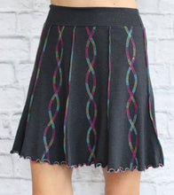 Load image into Gallery viewer, Swing Rib Knit Skirt - Rainbow DNA