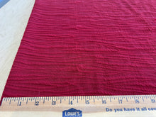Load image into Gallery viewer, Fabric by the Yard: Wave Texture Double Knit Cranberry