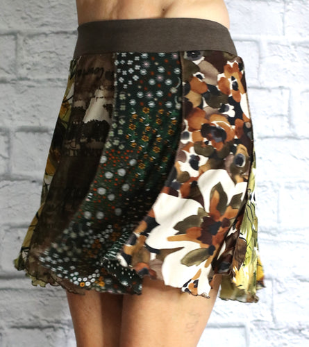 Mash Up Skirt - Earthy Mix