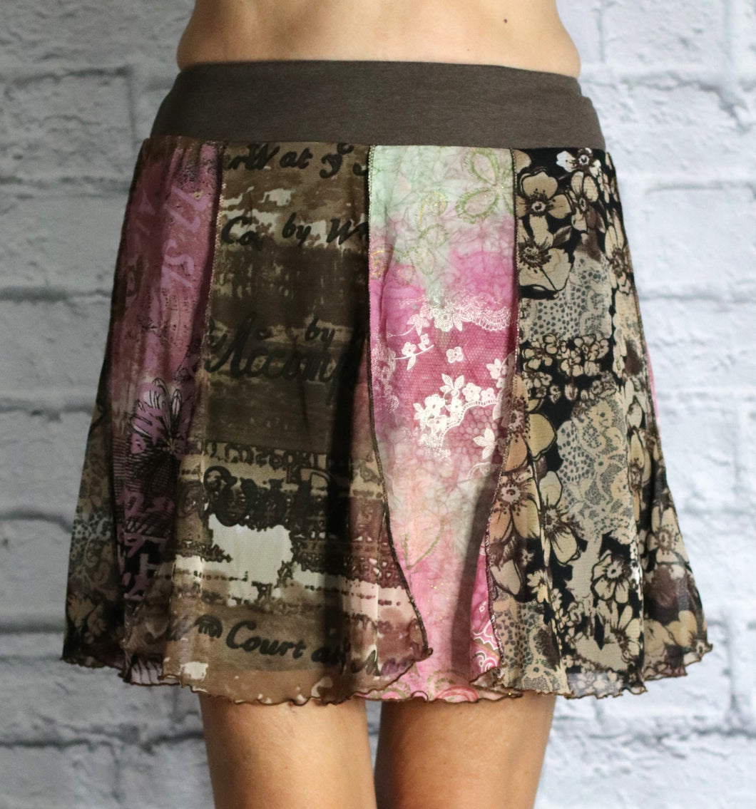 Mash Up Skirt - Pink Mix