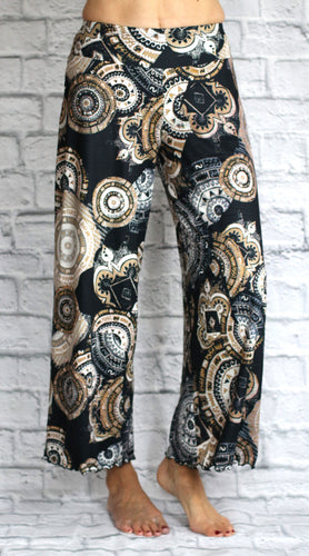 Milky Palazzo Pant - Tan Paisley