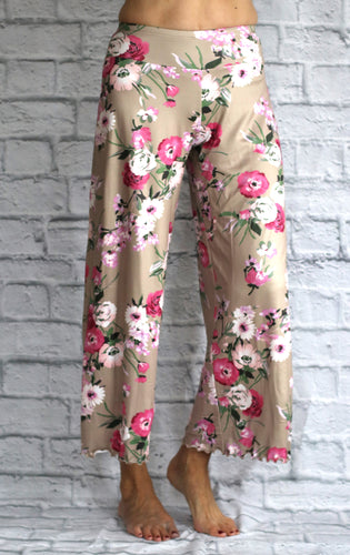 Milky Palazzo Pant - Pink Blossoms