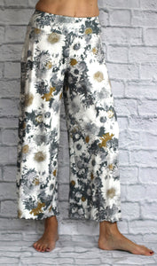Milky Palazzo Pant - Silver Daisy