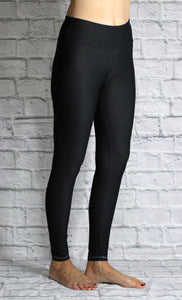 Stretch Denim Leggings - Black