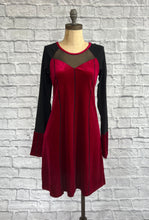 Load image into Gallery viewer, Very Velvet Corset Dress - Wine