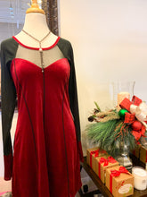 Load image into Gallery viewer, Very Velvet Corset Dress - Wine