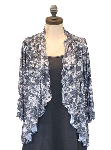 Alice Mesh Cardi - Silver Rose