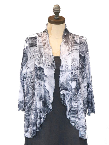 Alice Mesh Cardi - Grey Marble