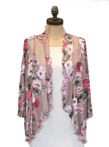 Alice Mesh Cardi - Pink Blossom