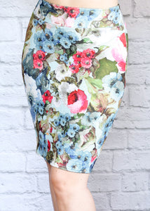 Textured Pencil Skirt
