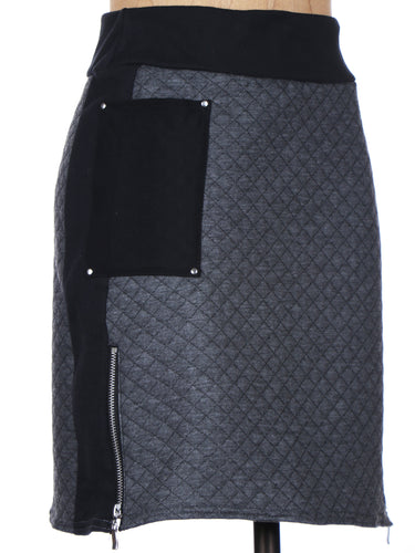 Superior Skirt - Quilted Charcoal