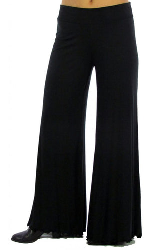 Black Soft Wide-leg Pant