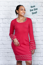 Load image into Gallery viewer, Ruffle Belle Pencil Dress - 5 different colors