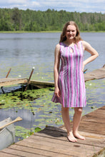 Load image into Gallery viewer, Sedona Keyhole Dress (Reversible Neckline) - Pink Ripple