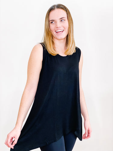 Sleeveless Viscose Tunic