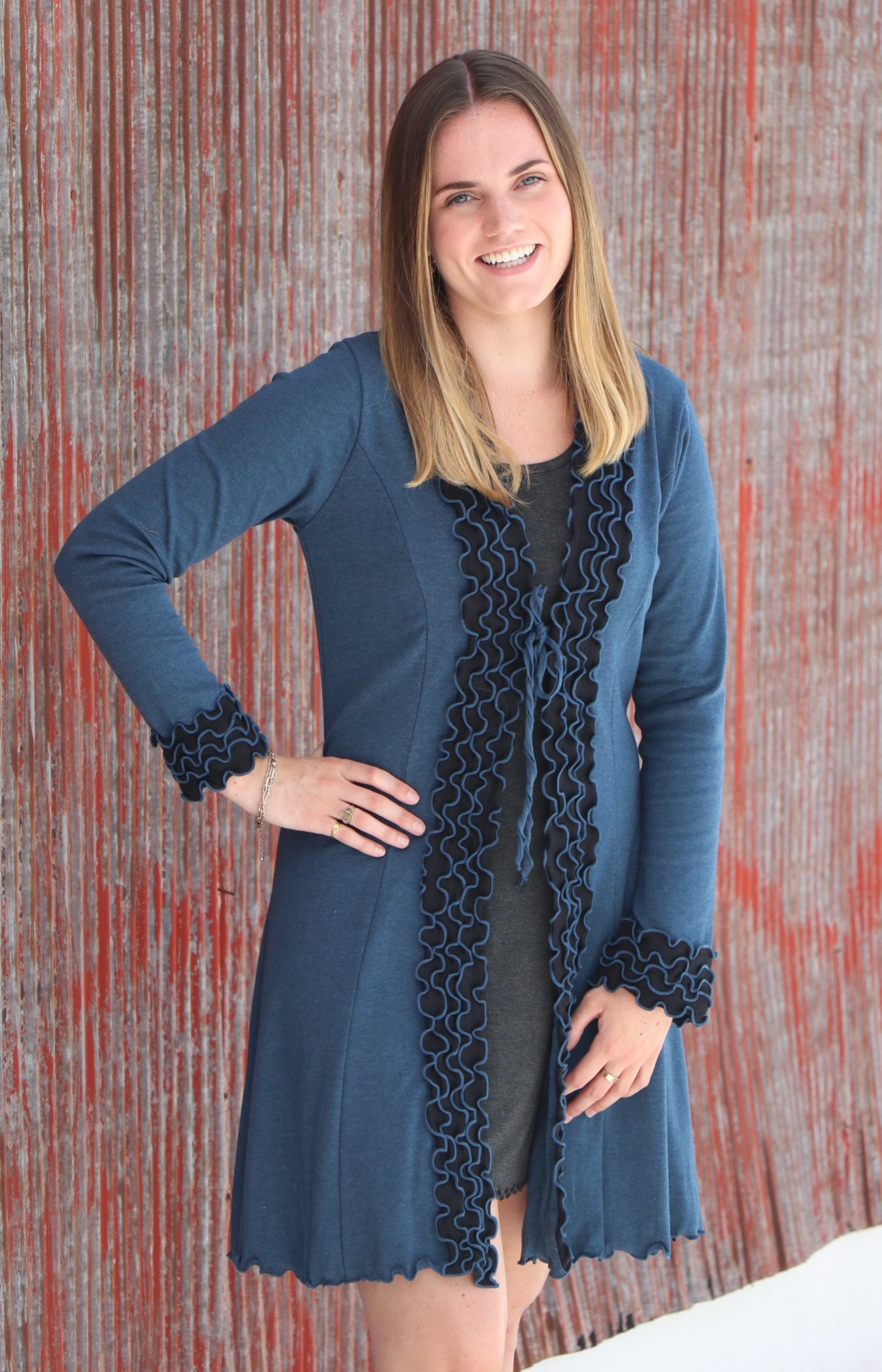 Frilly cardigan deals