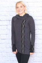 Load image into Gallery viewer, Asymmetrical DNA Hoodie - Black