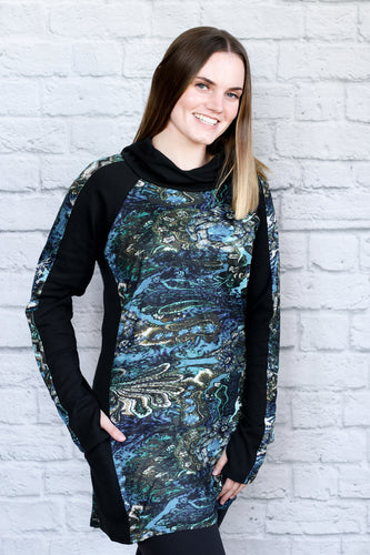 Piper Pocket Hoodie - Blue Grotto
