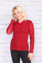 Load image into Gallery viewer, Cowl Neck Long Sleeve Top