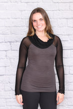 Load image into Gallery viewer, Cowl Neck Long Sleeve Top