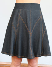 Load image into Gallery viewer, Denim A-Line Skirt