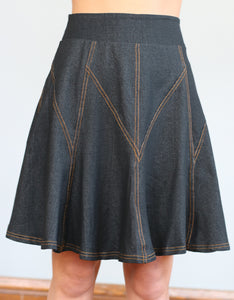 Denim A-Line Skirt