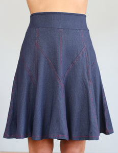 Denim A-Line Skirt