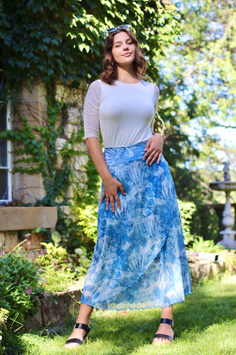 Aria Mesh Maxi Skirt - Summer Breeze