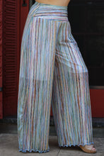 Load image into Gallery viewer, Mesh Palazzo Pant - Striations