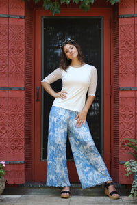 Mesh Palazzo Pant - Summer Breeze