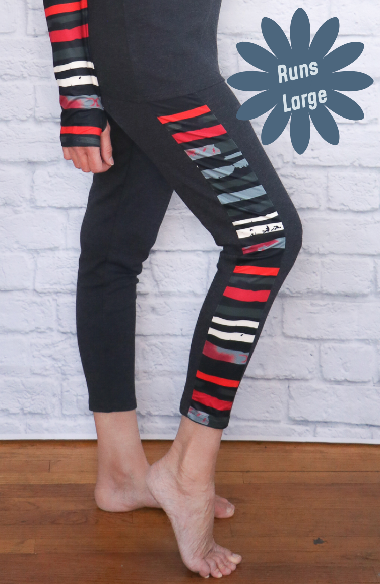 Lounge Swegging- Red Stripe THE MOST COMFORTABLE LEGGING ON THE PLANET!