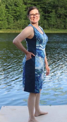 Harmony Dress - Blue Marble