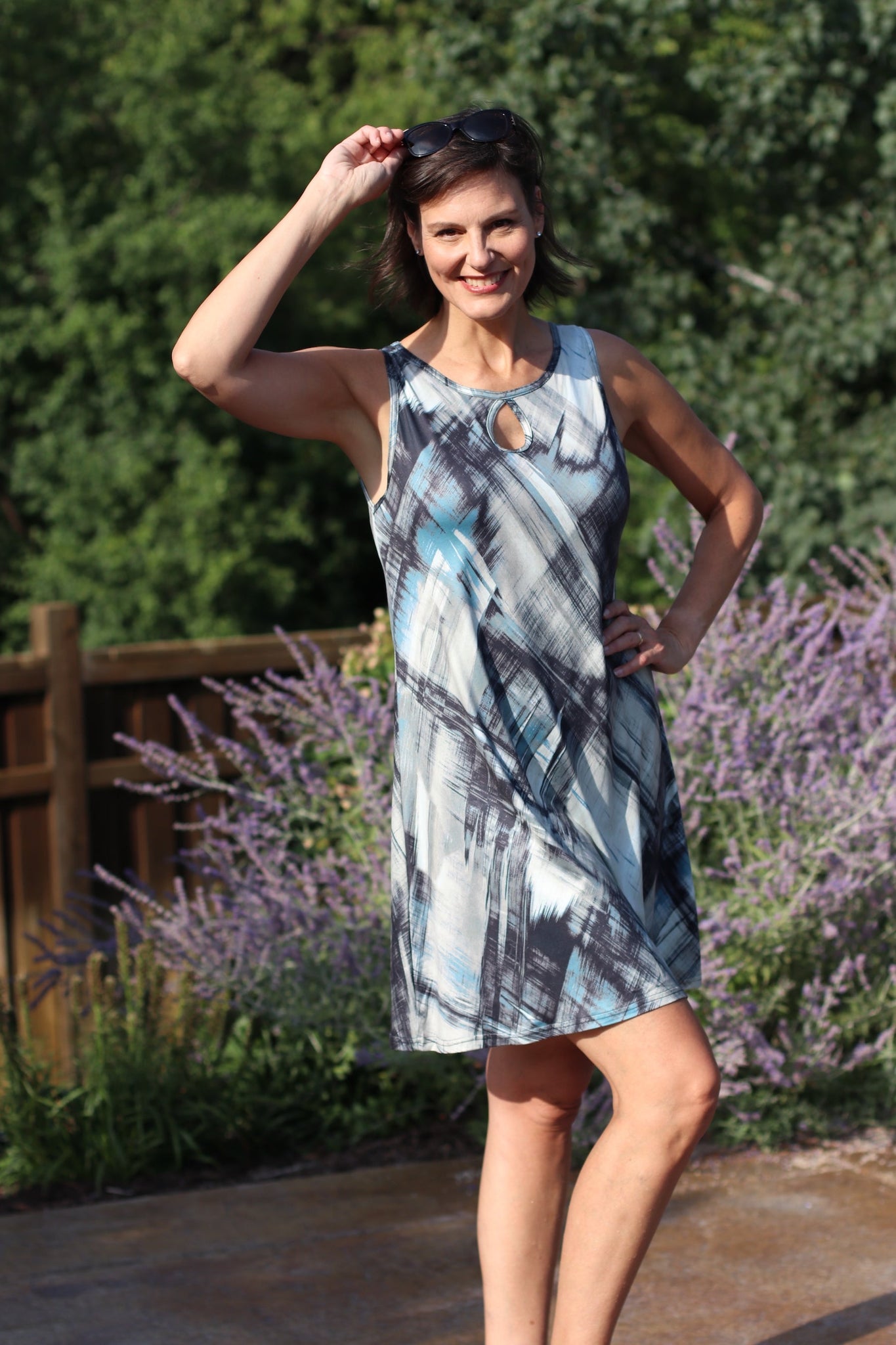 Sedona Keyhole Dress (Reversible Neckline) - Atmosphere – Laura Hlavac