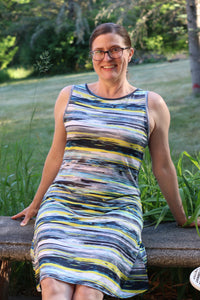 Sedona Keyhole Dress (Reversible Neckline) - Cool Vibes