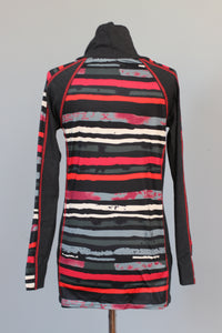 Piper Pocket Funnel Neck Tunic - Red Stripe