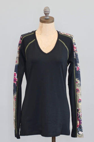 Sporty V-Neck Tunic - Peacock