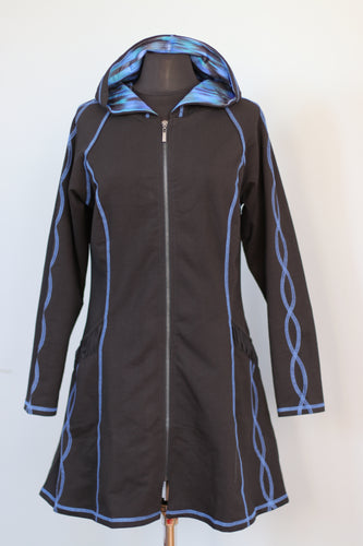 Impact Zip DNA Hoodie - Black/Blue