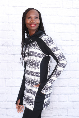 Piper Pocket Funnel Neck Tunic - Native